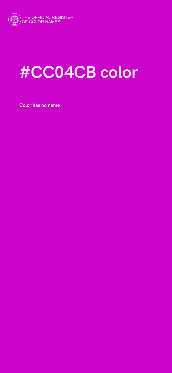 #CC04CB color image