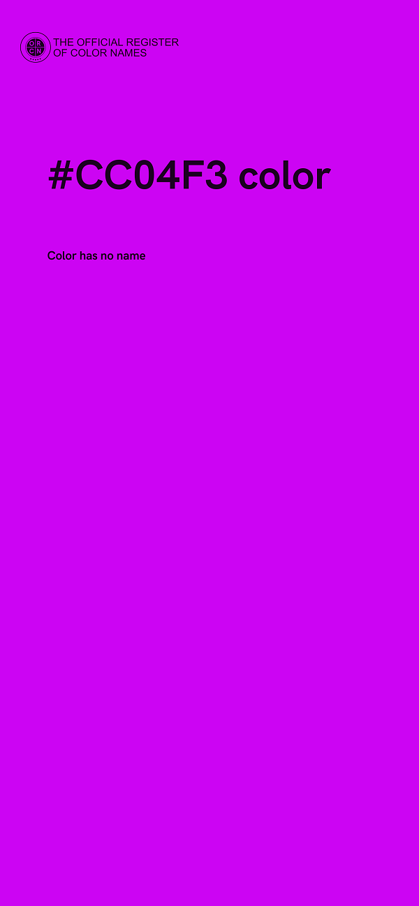 #CC04F3 color image