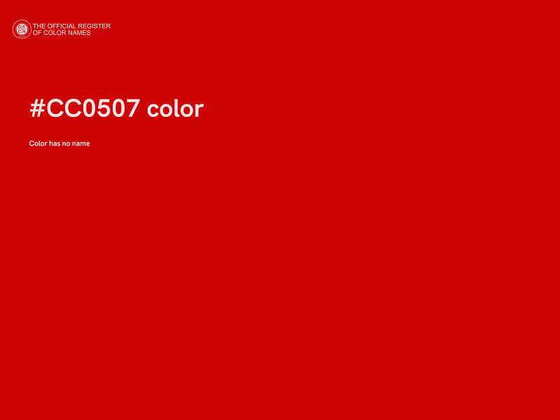 #CC0507 color image