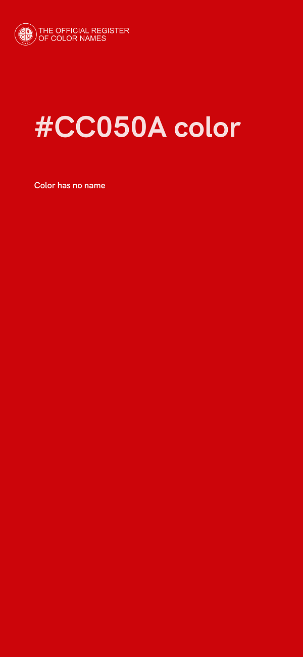 #CC050A color image