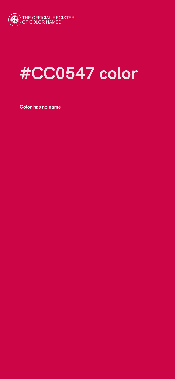 #CC0547 color image