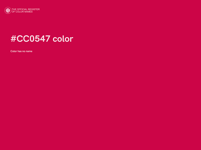 #CC0547 color image