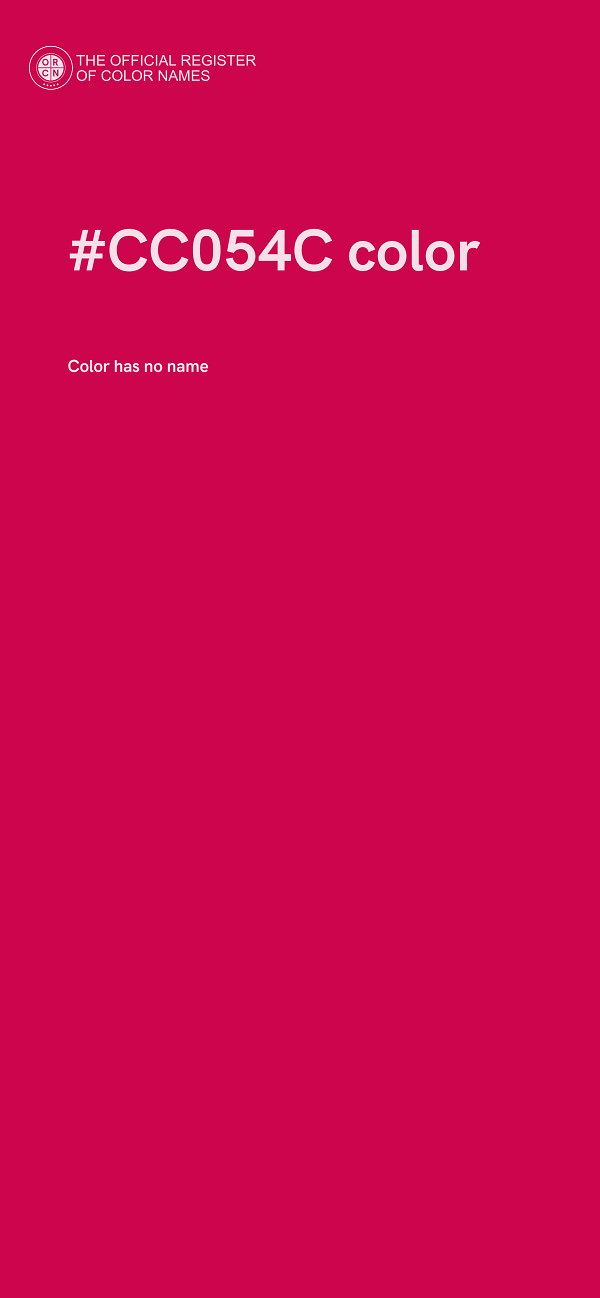 #CC054C color image