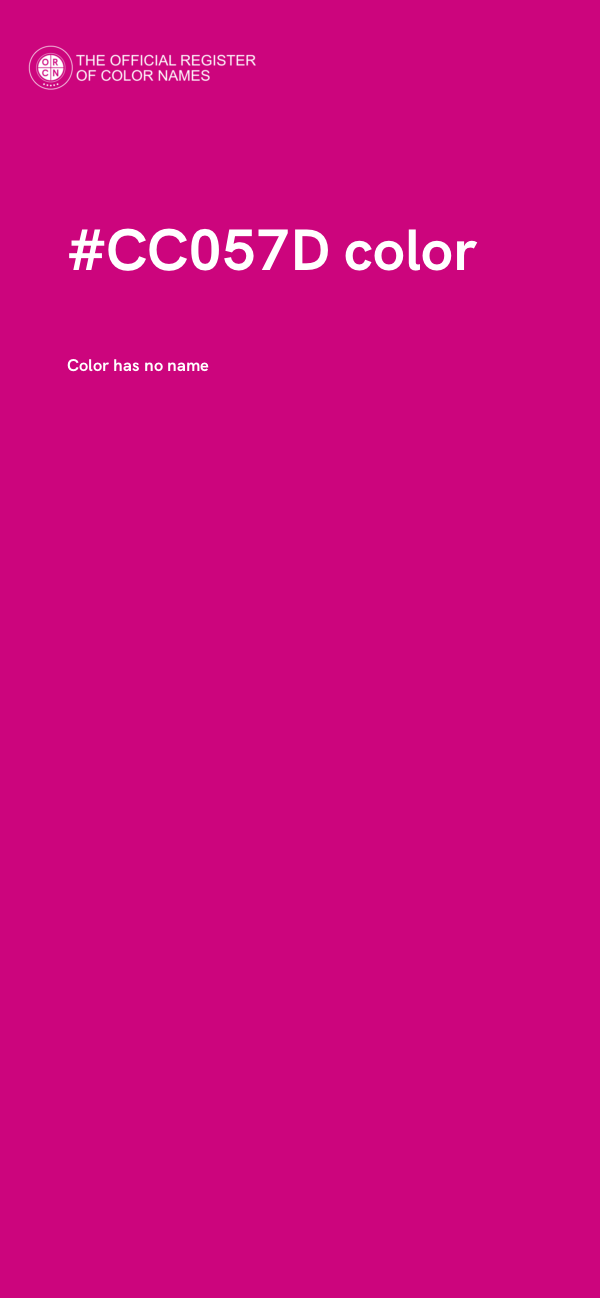 #CC057D color image