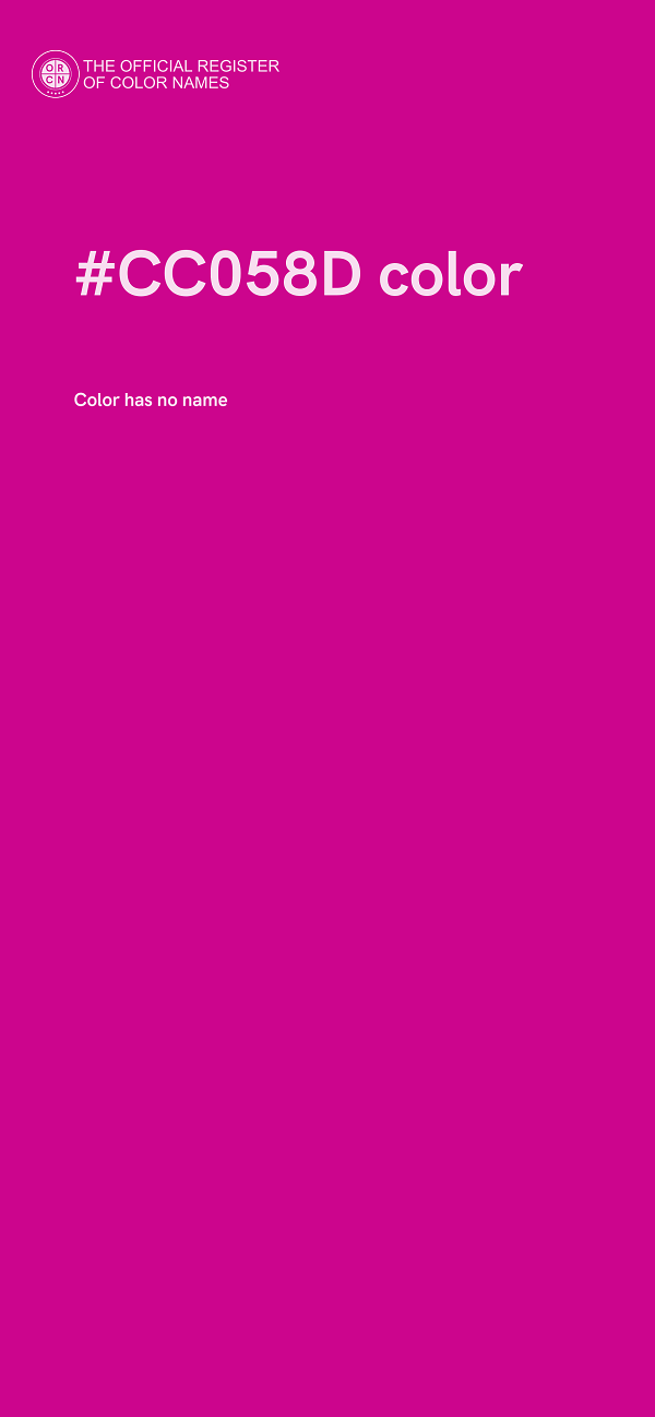 #CC058D color image