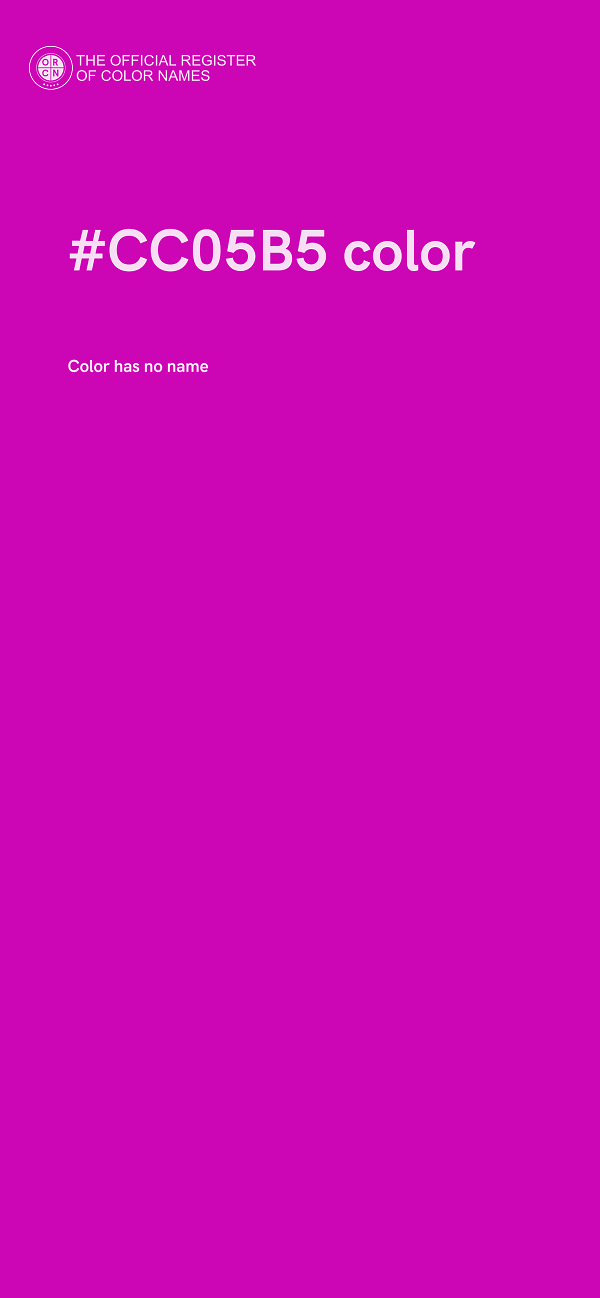 #CC05B5 color image