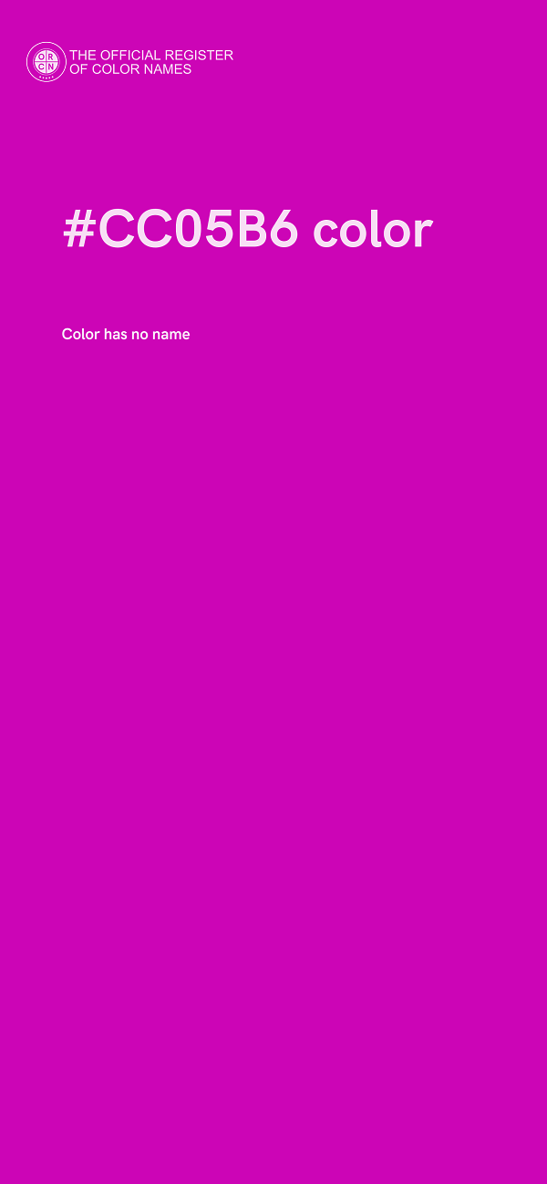 #CC05B6 color image