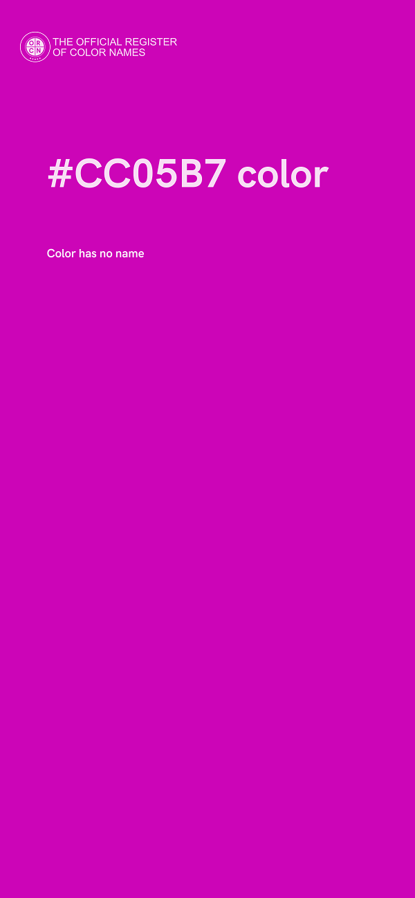 #CC05B7 color image