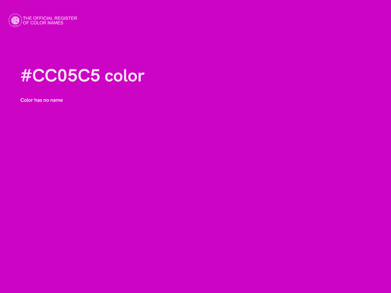 #CC05C5 color image