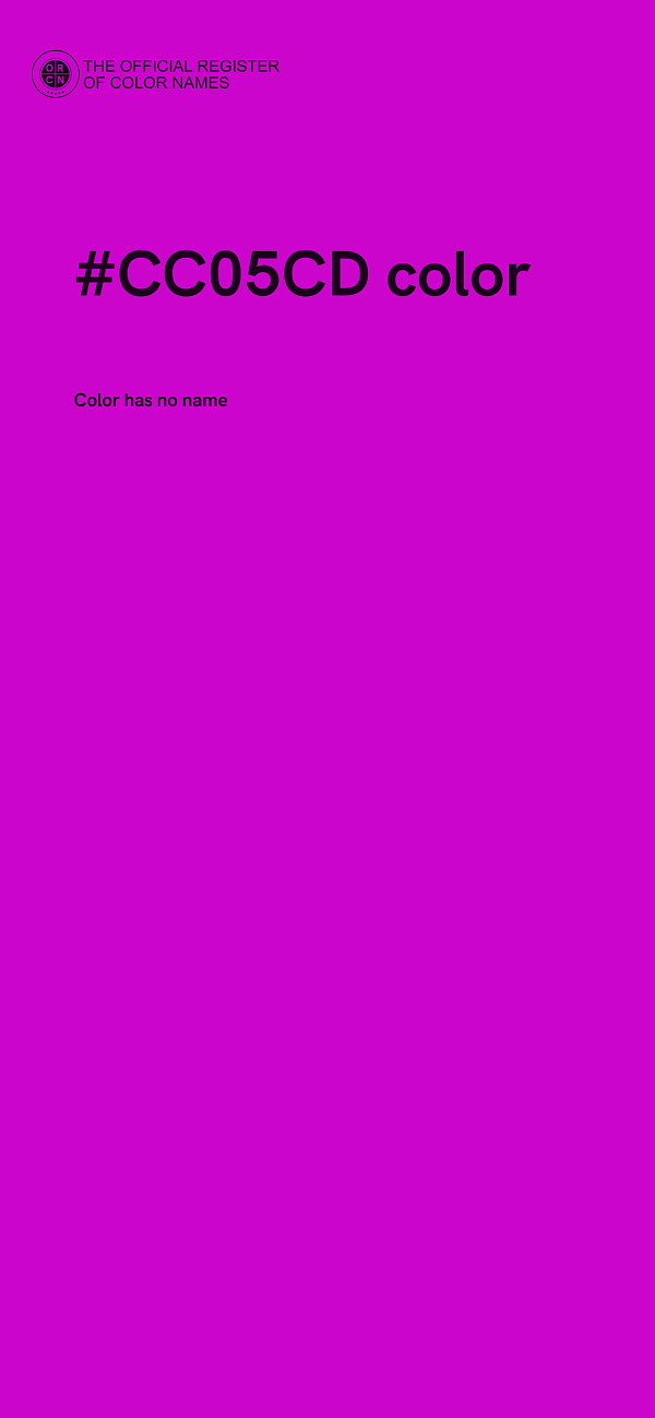 #CC05CD color image