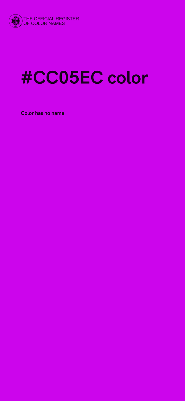 #CC05EC color image