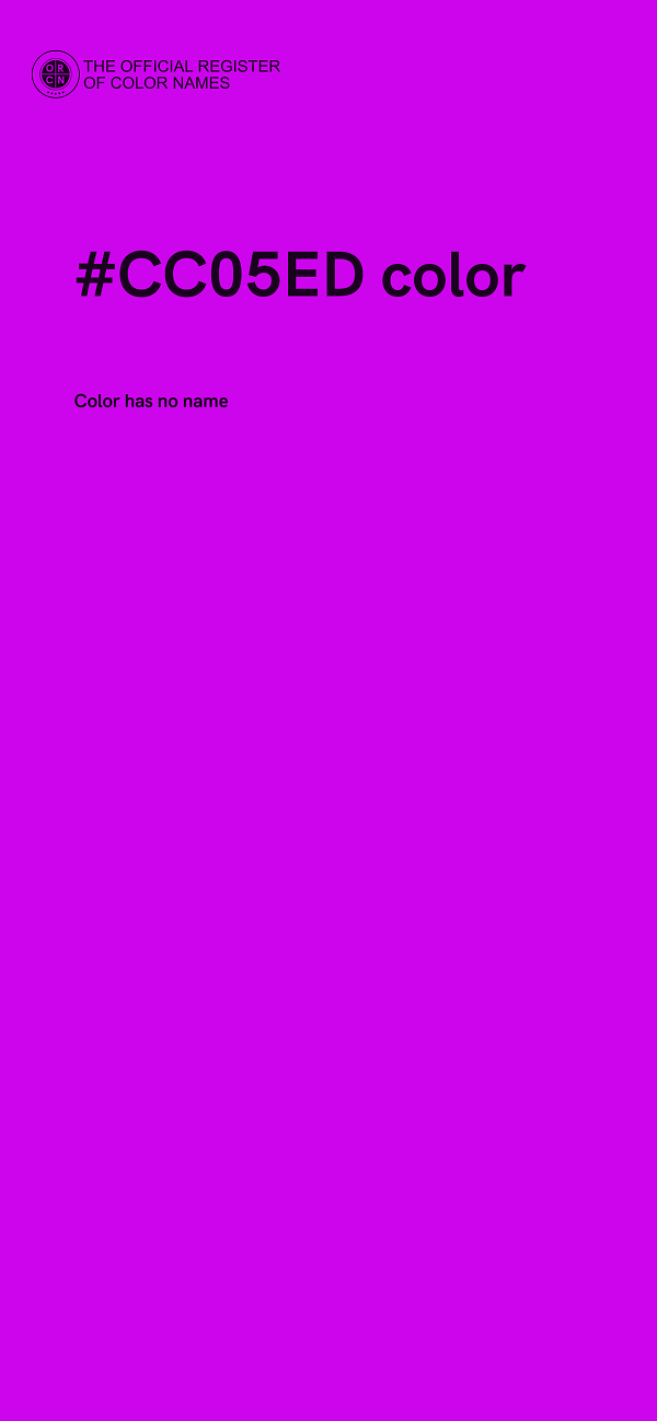 #CC05ED color image