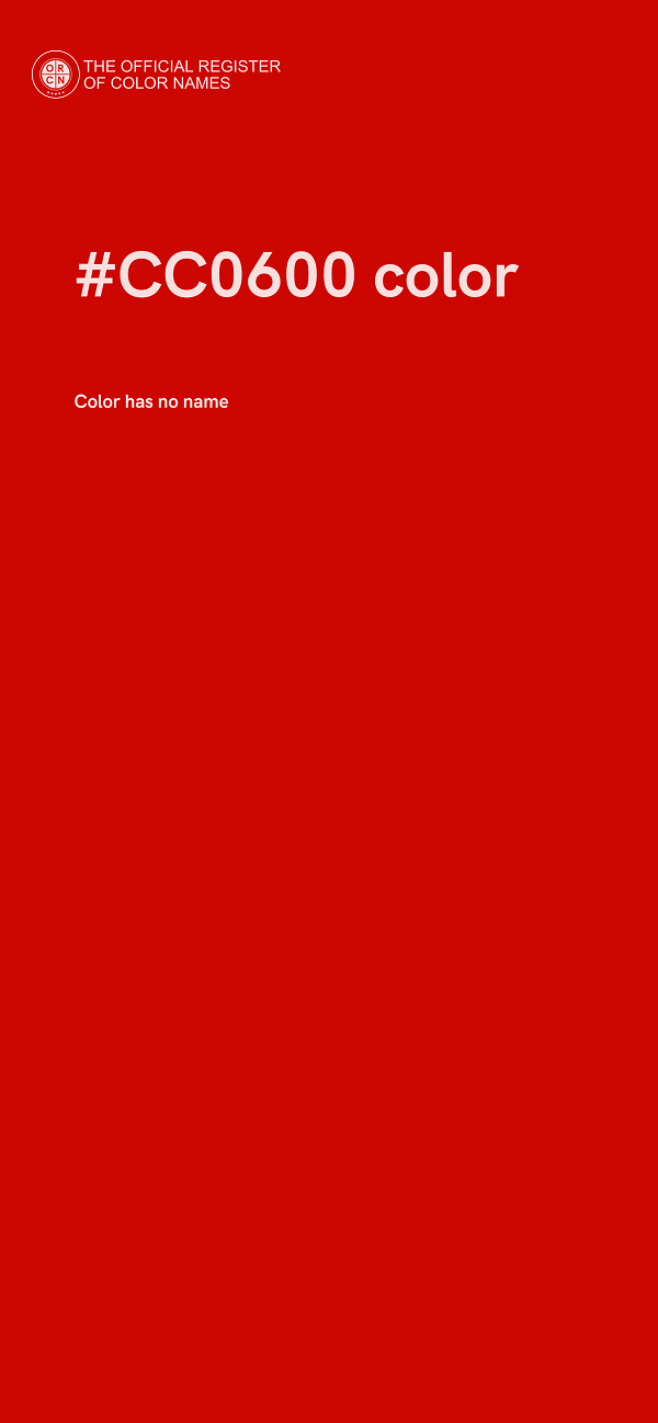 #CC0600 color image
