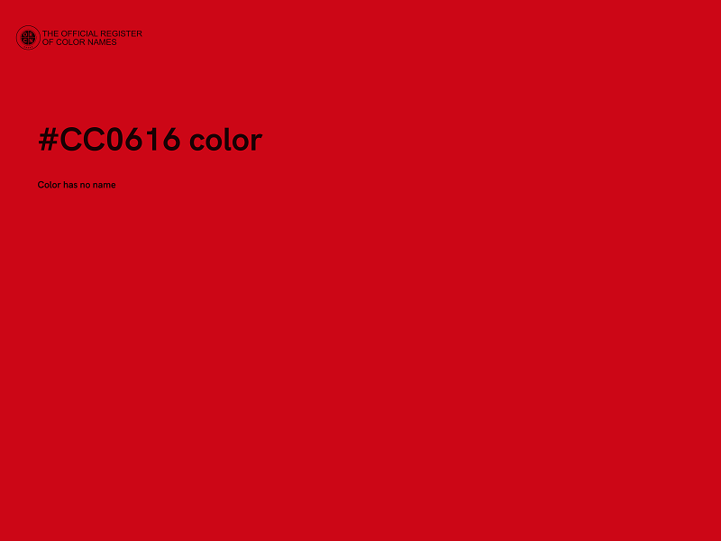 #CC0616 color image