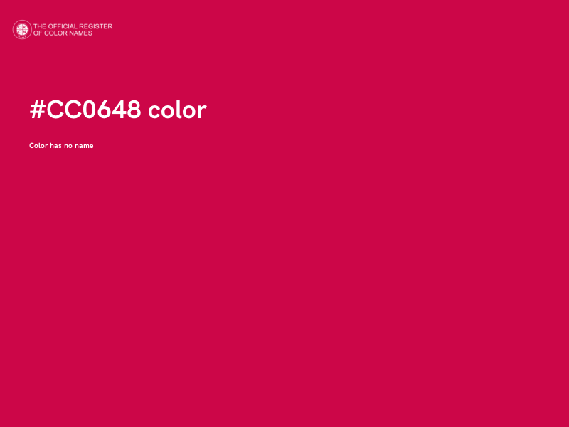 #CC0648 color image