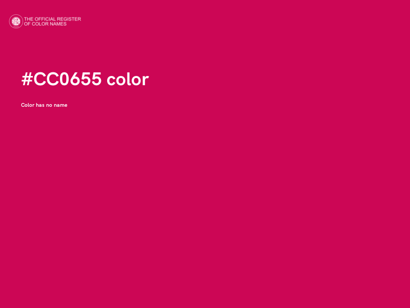 #CC0655 color image