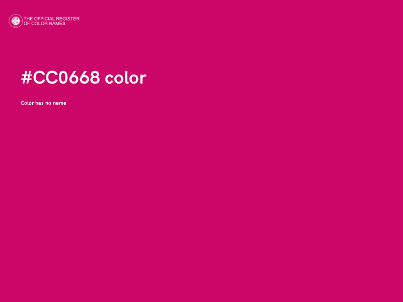 #CC0668 color image