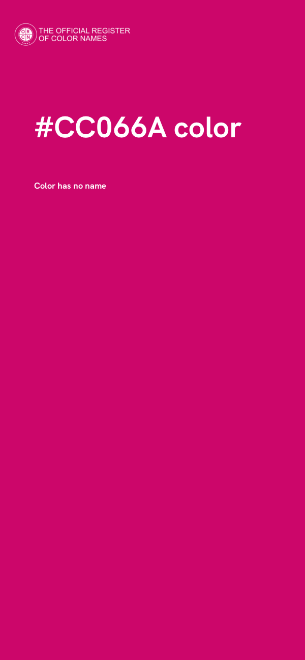 #CC066A color image