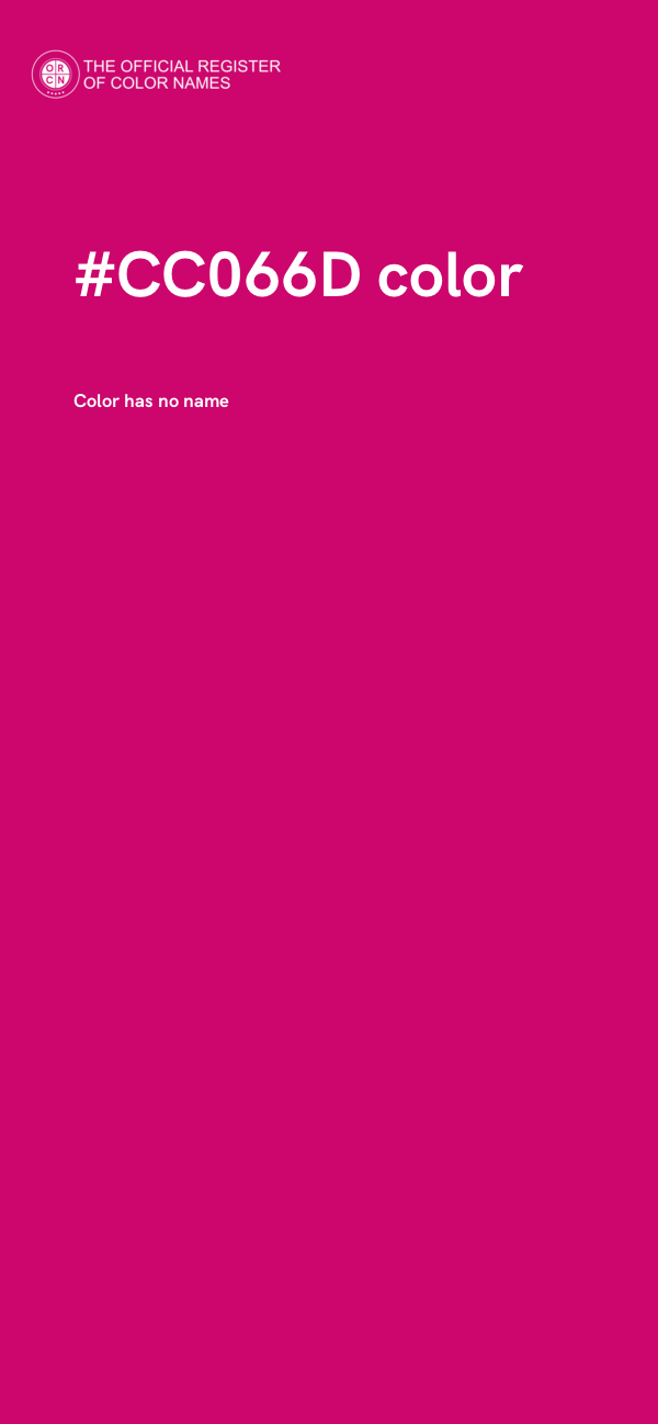 #CC066D color image