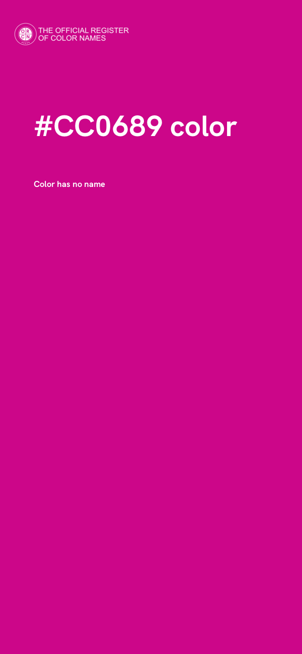 #CC0689 color image