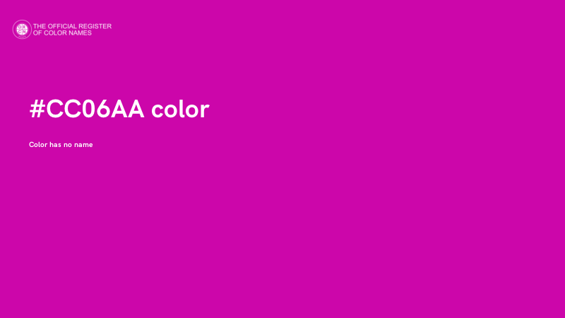 #CC06AA color image