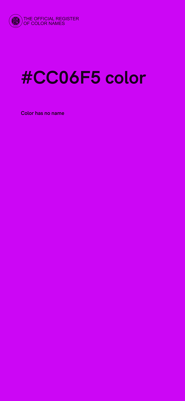 #CC06F5 color image