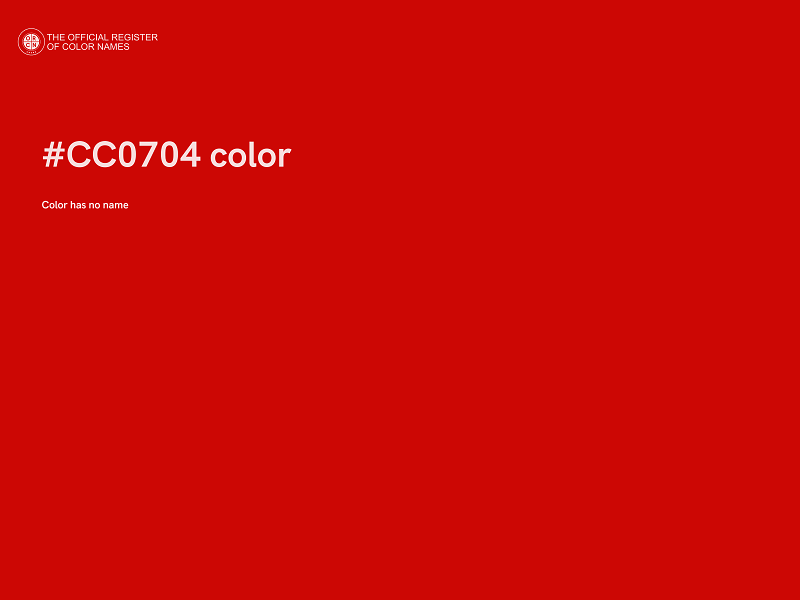 #CC0704 color image