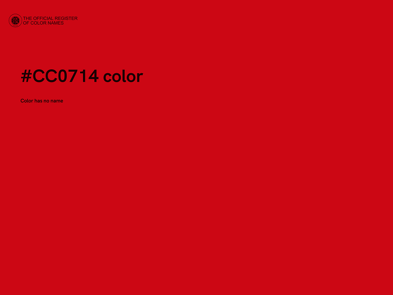 #CC0714 color image