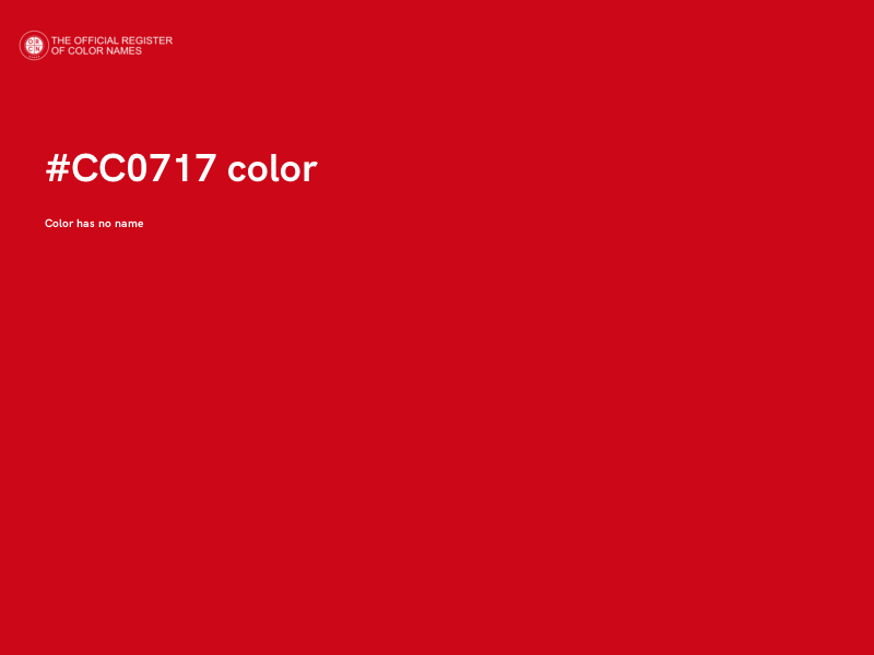 #CC0717 color image