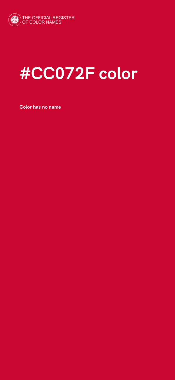 #CC072F color image