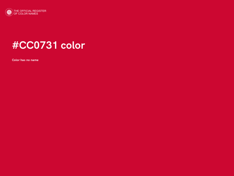 #CC0731 color image
