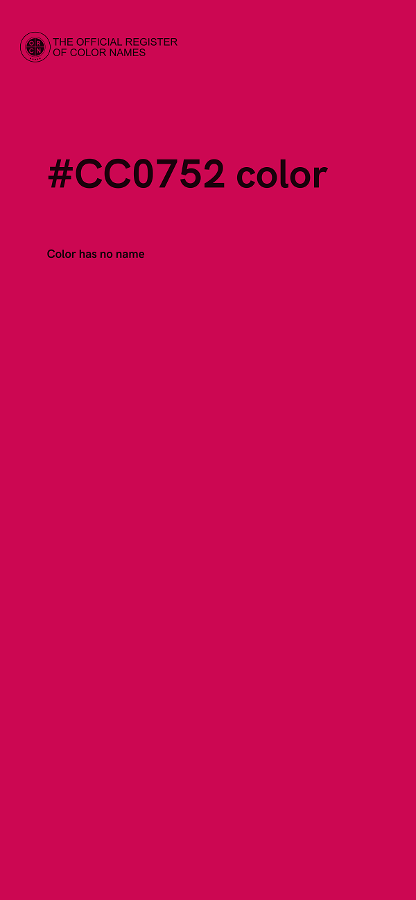 #CC0752 color image