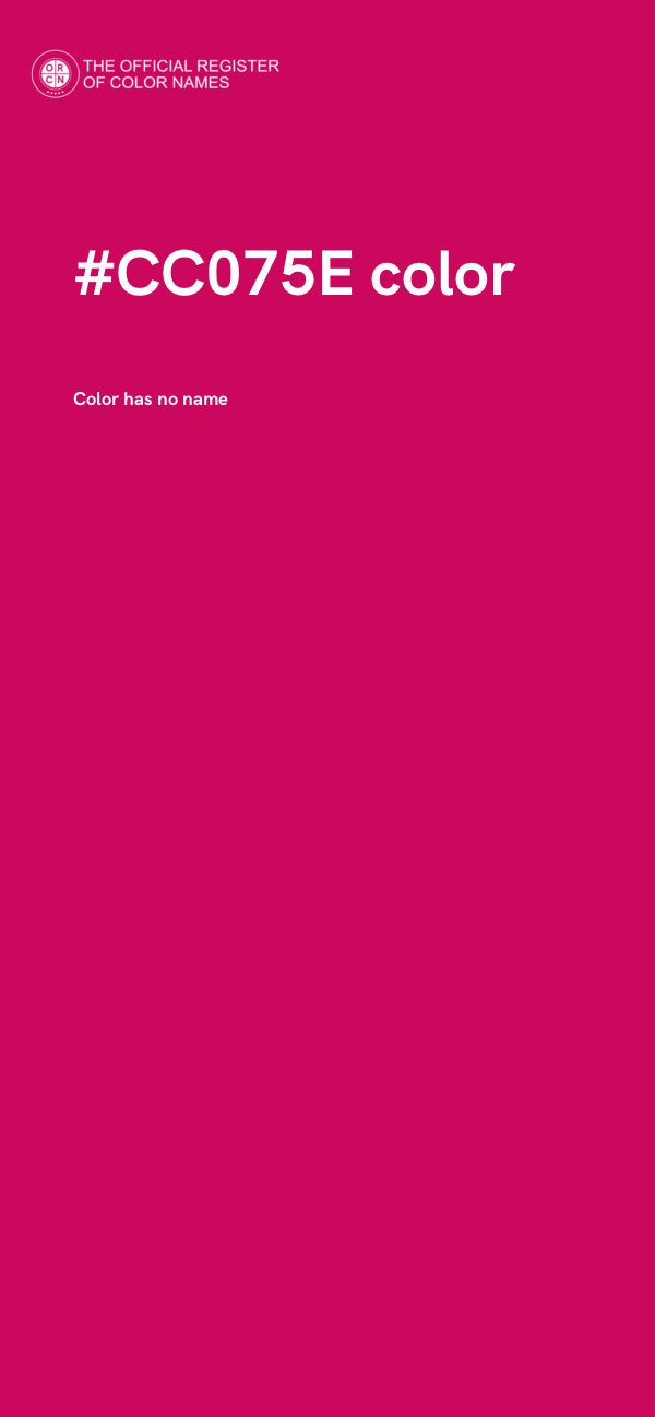 #CC075E color image