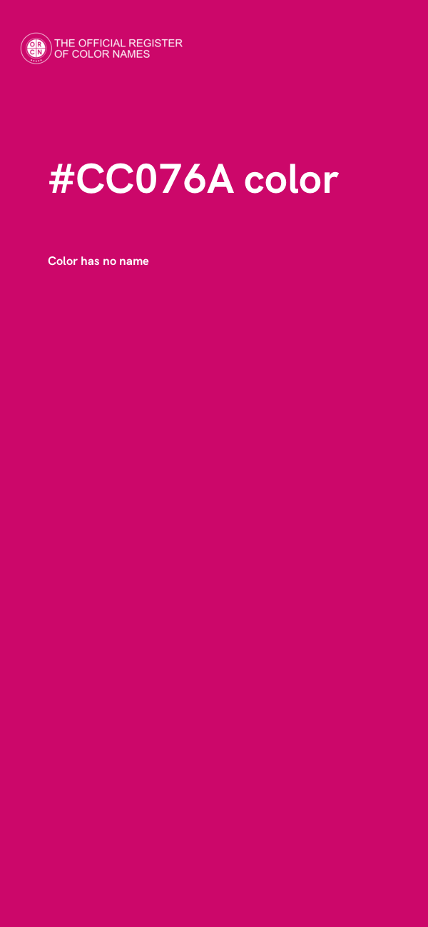 #CC076A color image