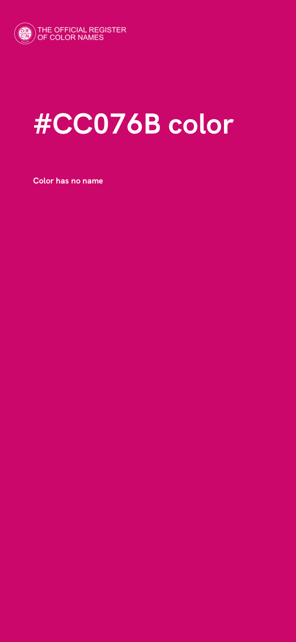 #CC076B color image