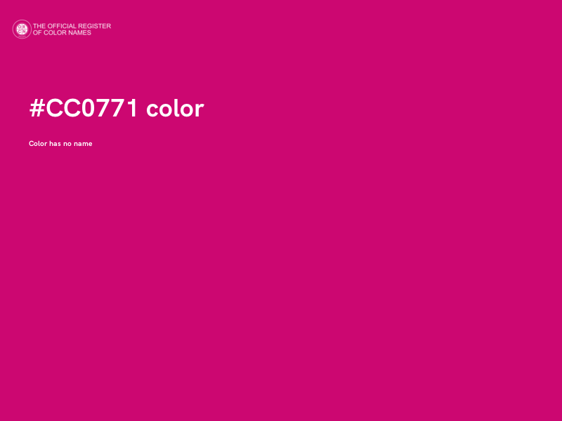#CC0771 color image