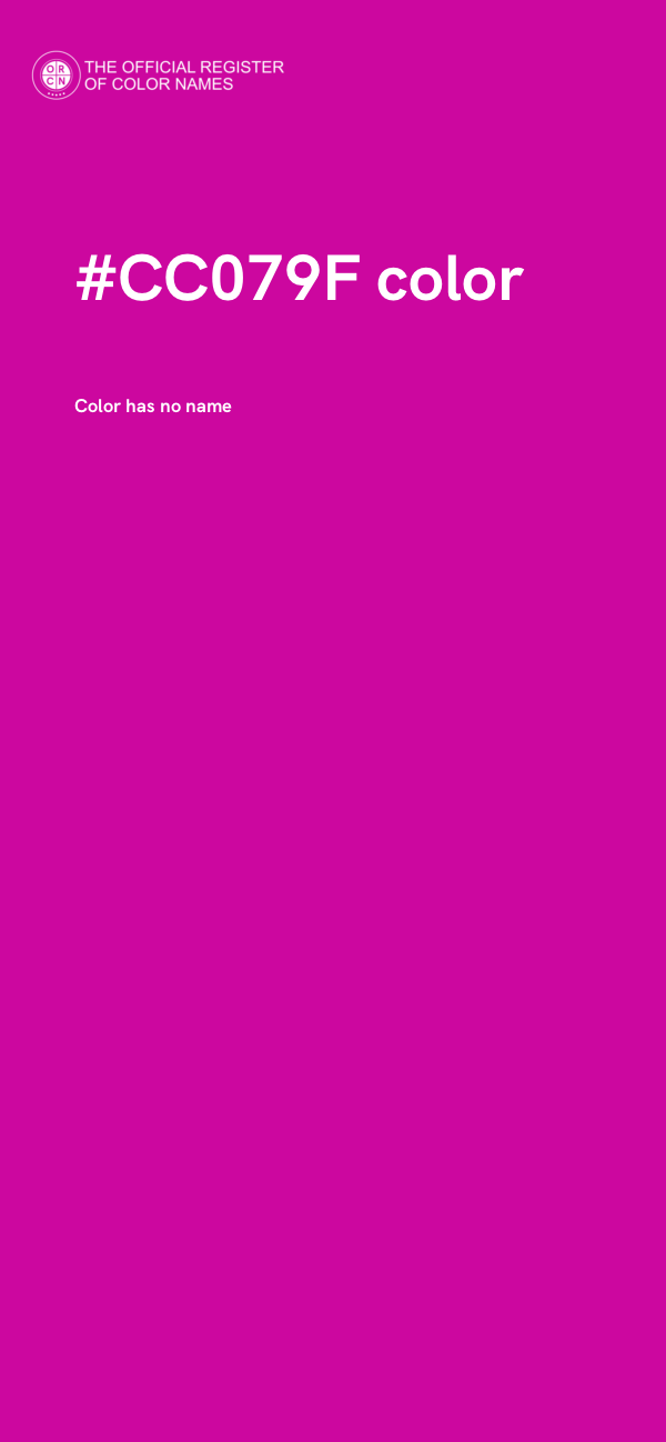 #CC079F color image