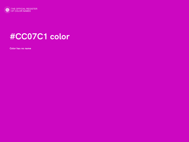 #CC07C1 color image