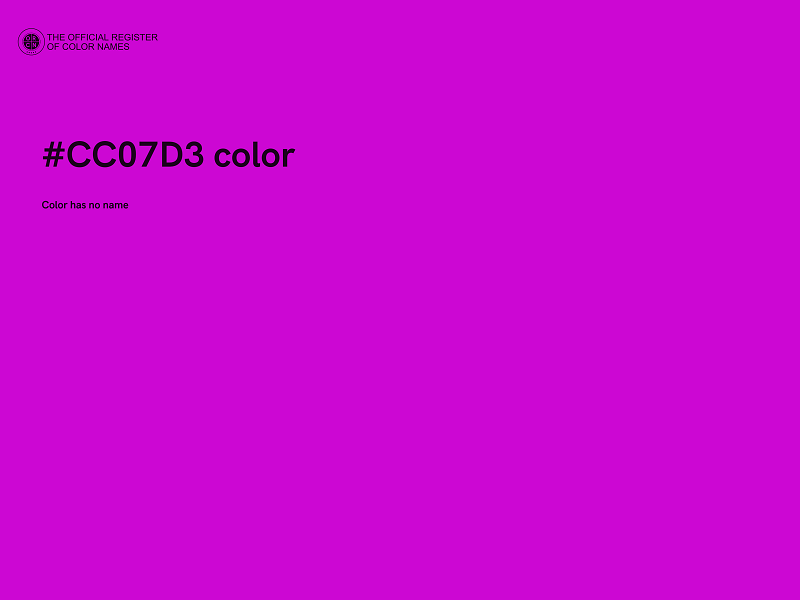 #CC07D3 color image