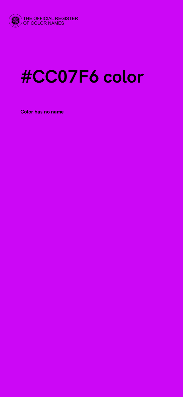 #CC07F6 color image