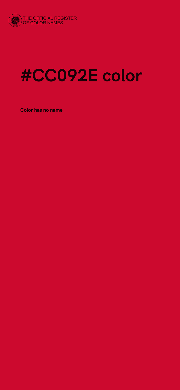 #CC092E color image