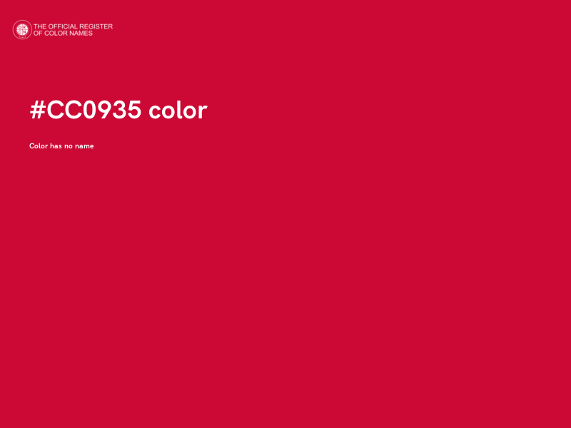 #CC0935 color image
