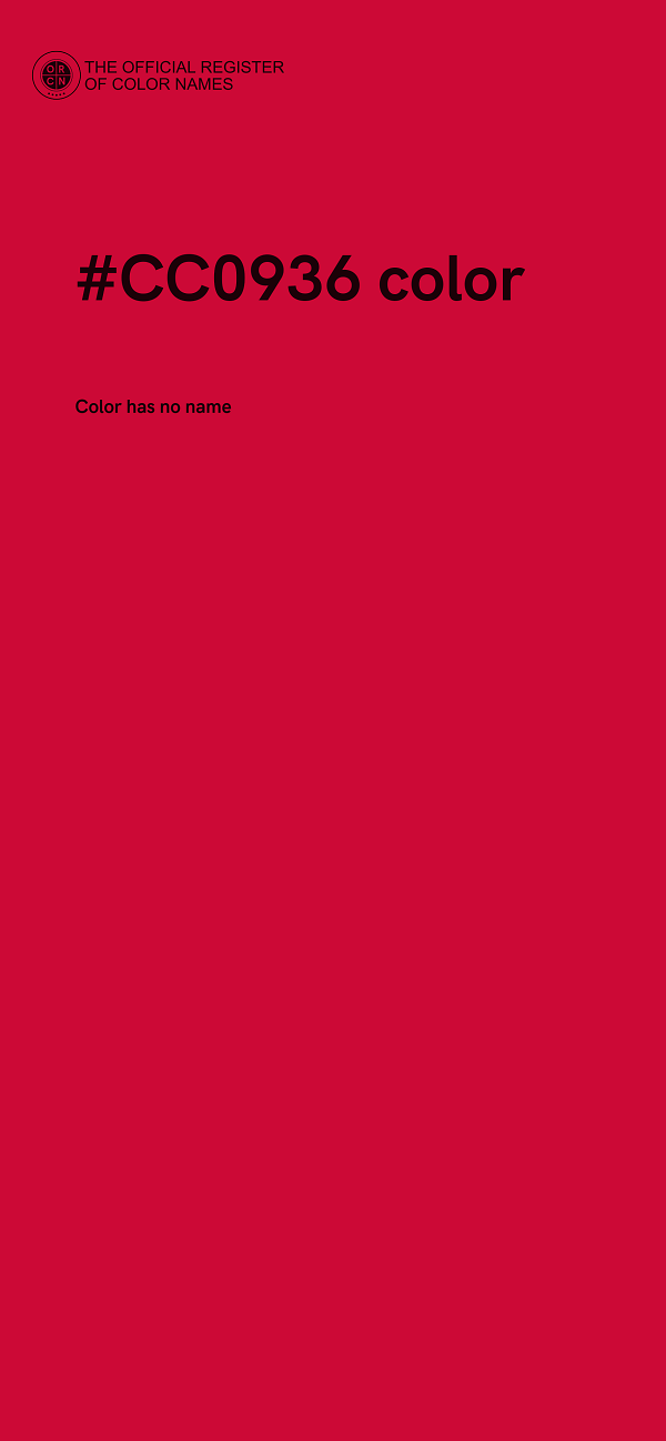 #CC0936 color image