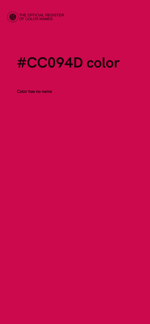 #CC094D color image