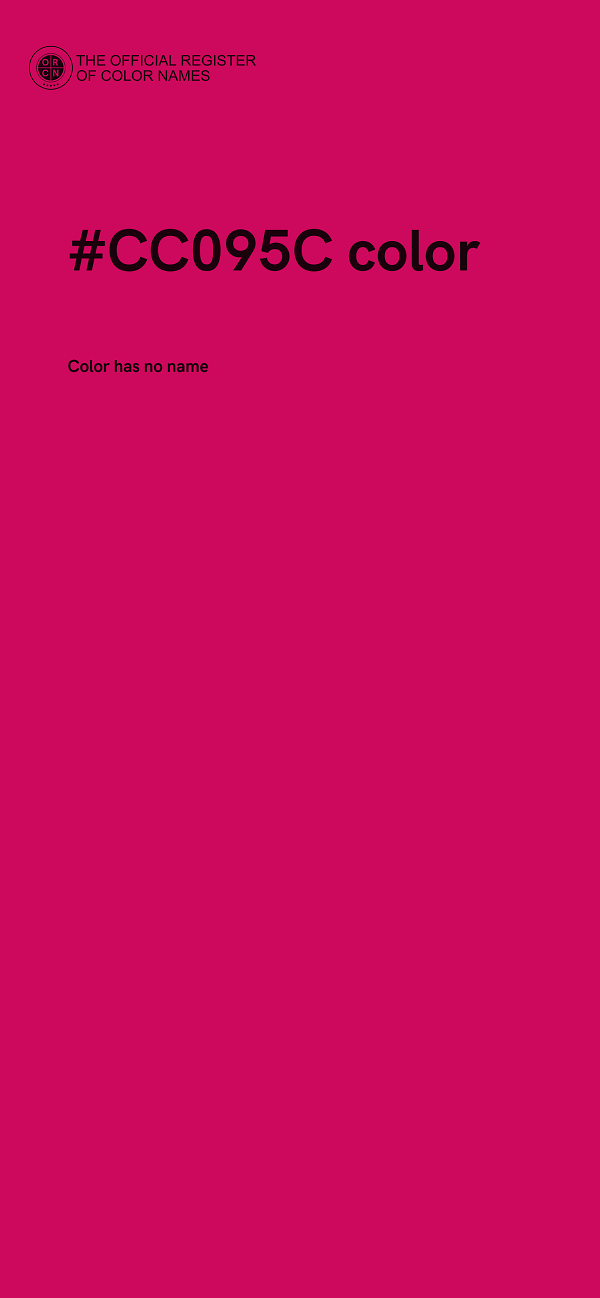 #CC095C color image