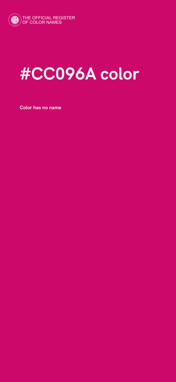 #CC096A color image