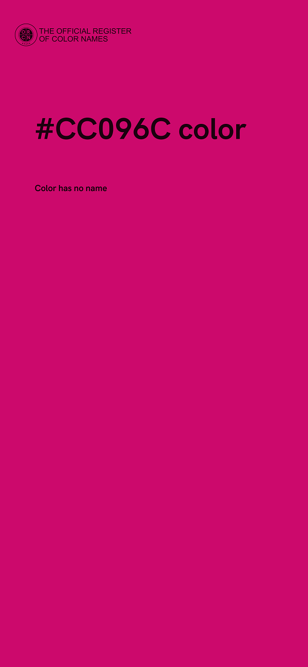 #CC096C color image