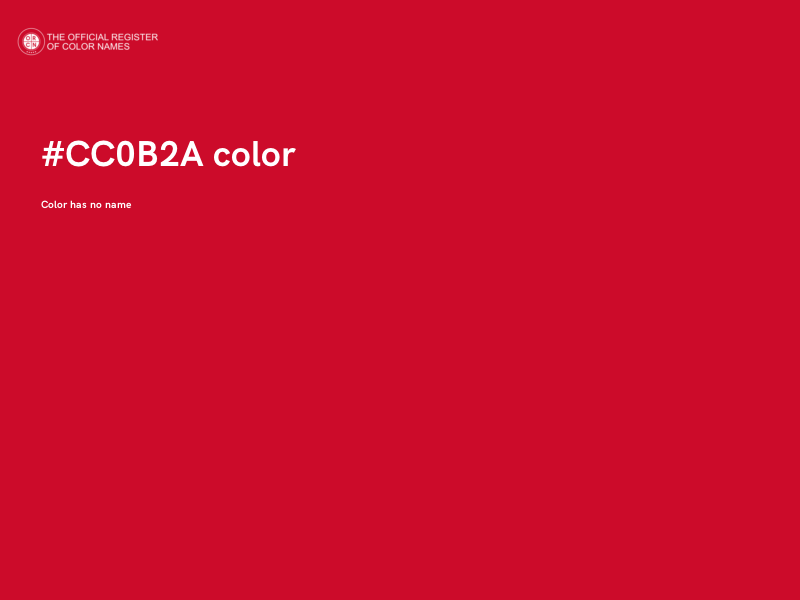 #CC0B2A color image