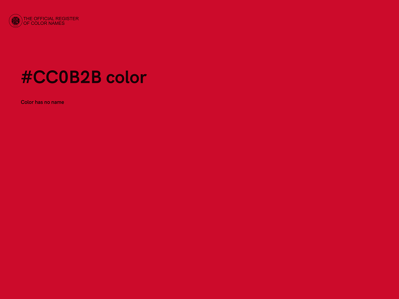 #CC0B2B color image