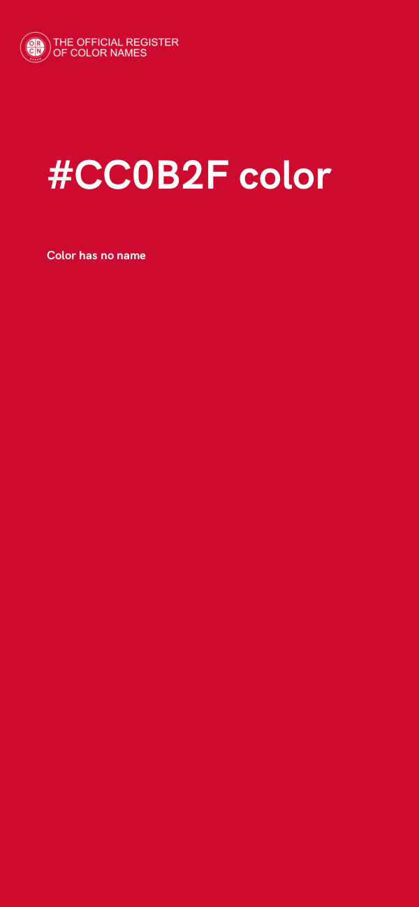 #CC0B2F color image